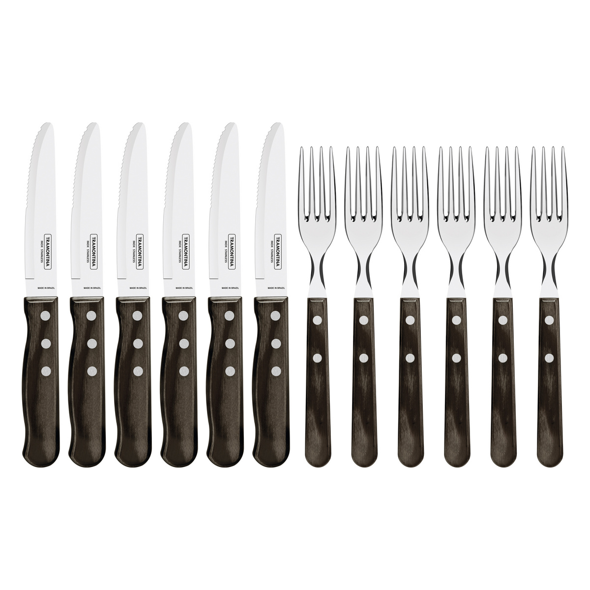 Kit Churrasco Tramontina Polywood Jumbo + Tábua 13Pçs - Edição Especial